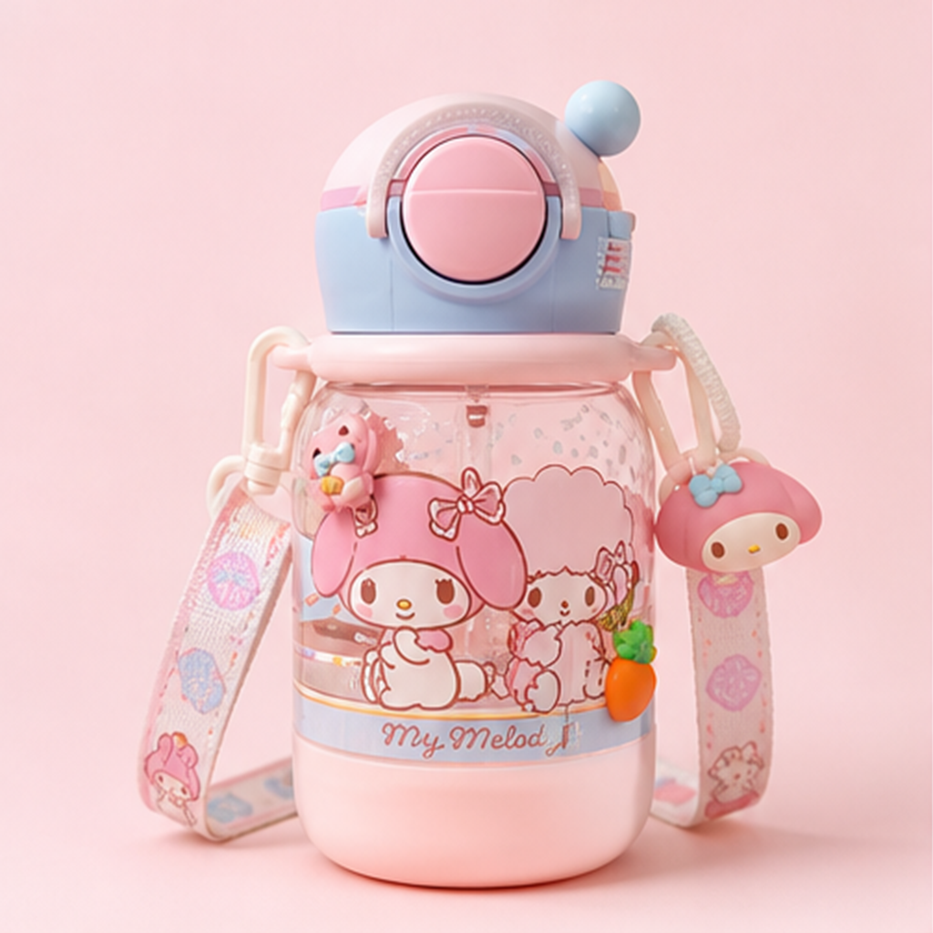 マイメロディ 510ml 2WAYクリアウォーターボトル