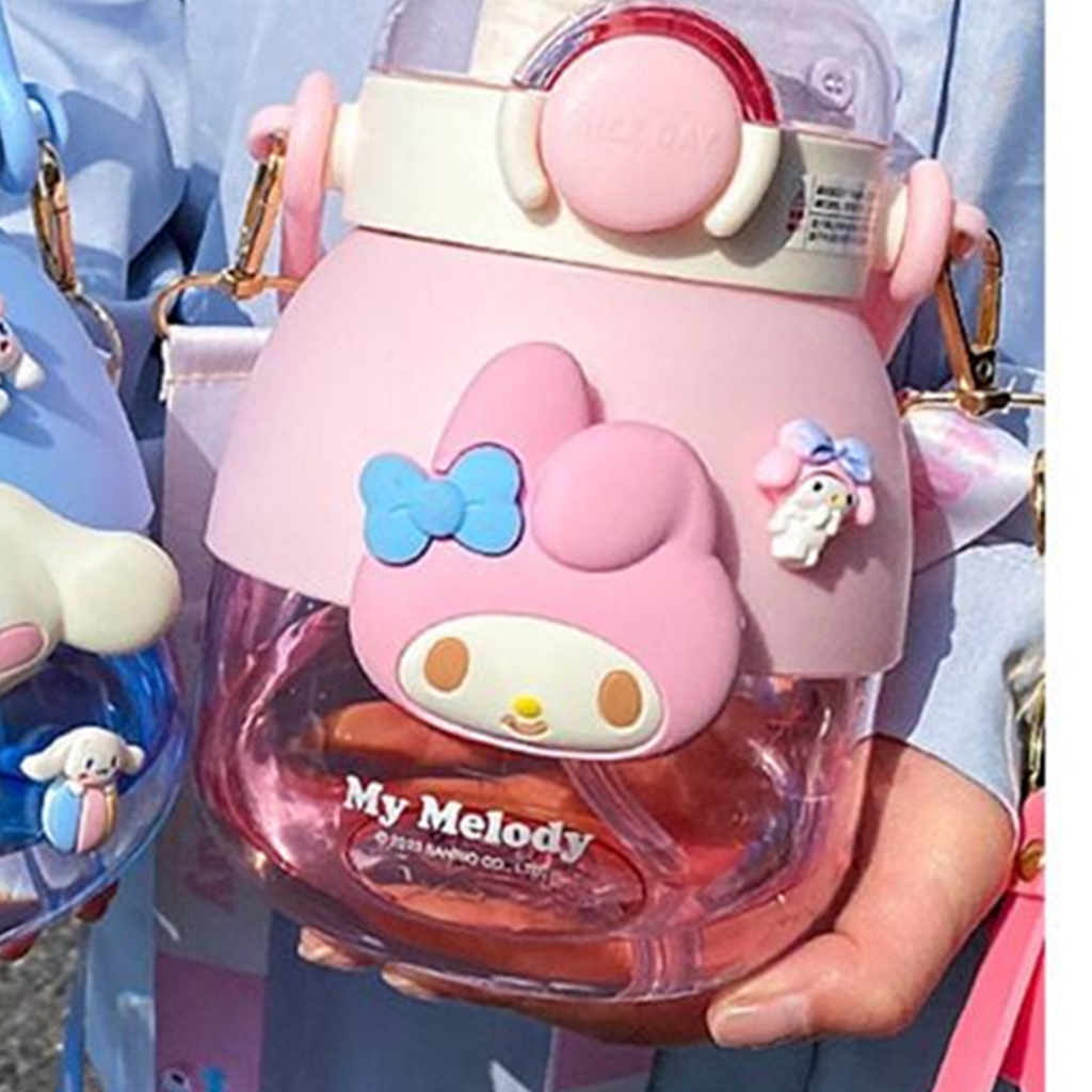 サンリオ マイメロディ 1050ml 2WAY ストローボトル ピンク