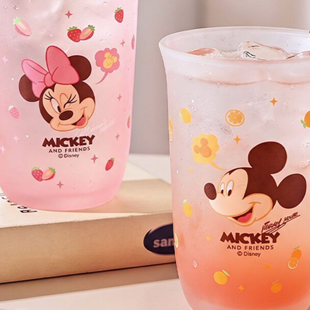 ディズニー ミッキー＆ミニー ガラスカップ 2個ギフトセット