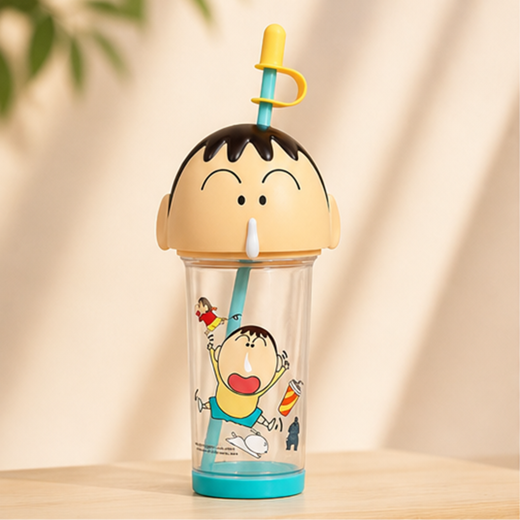クレヨンしんちゃん ボーちゃん 立体ヘッド Tritanストローボトル