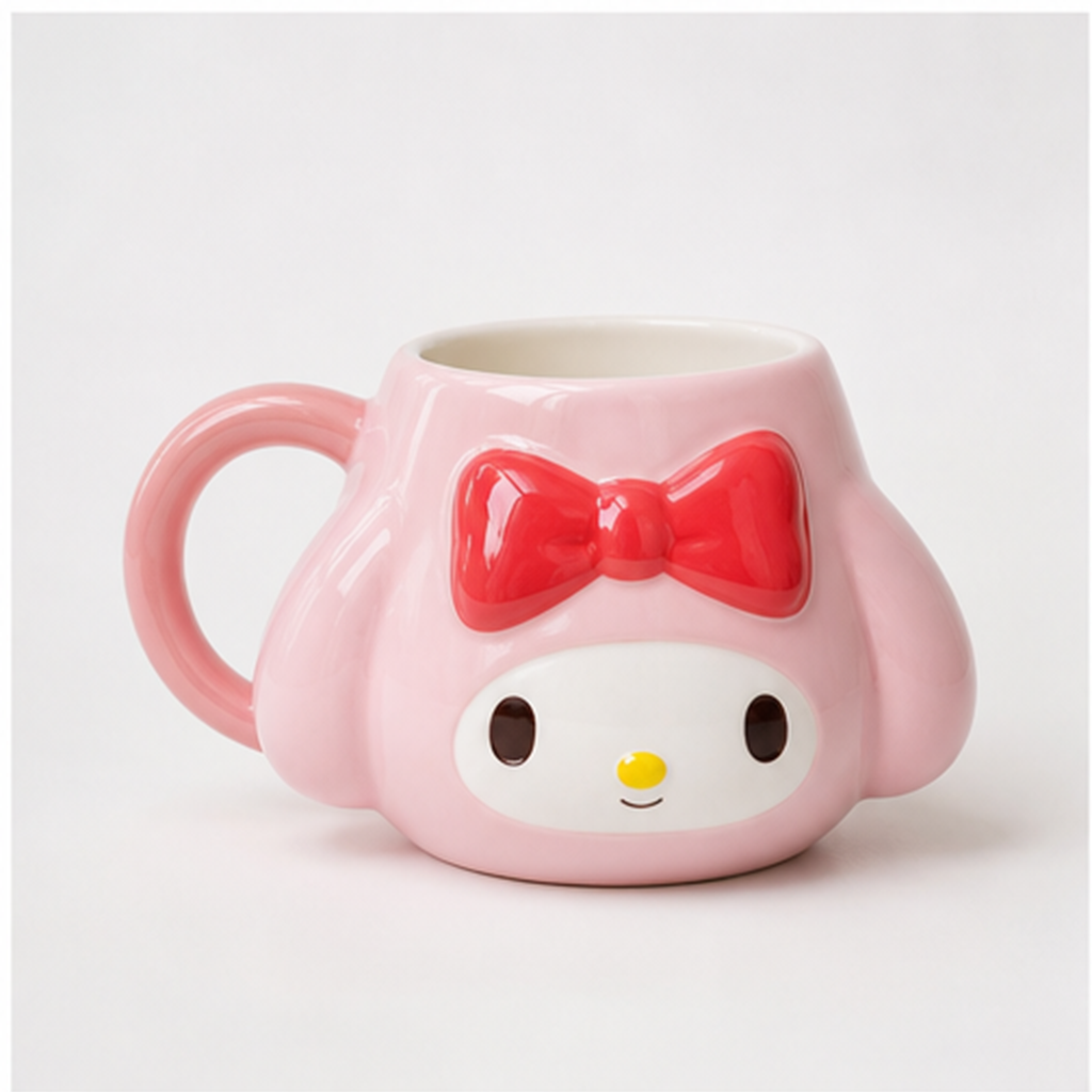 マイメロディ フェイス型陶器マグ 380ml