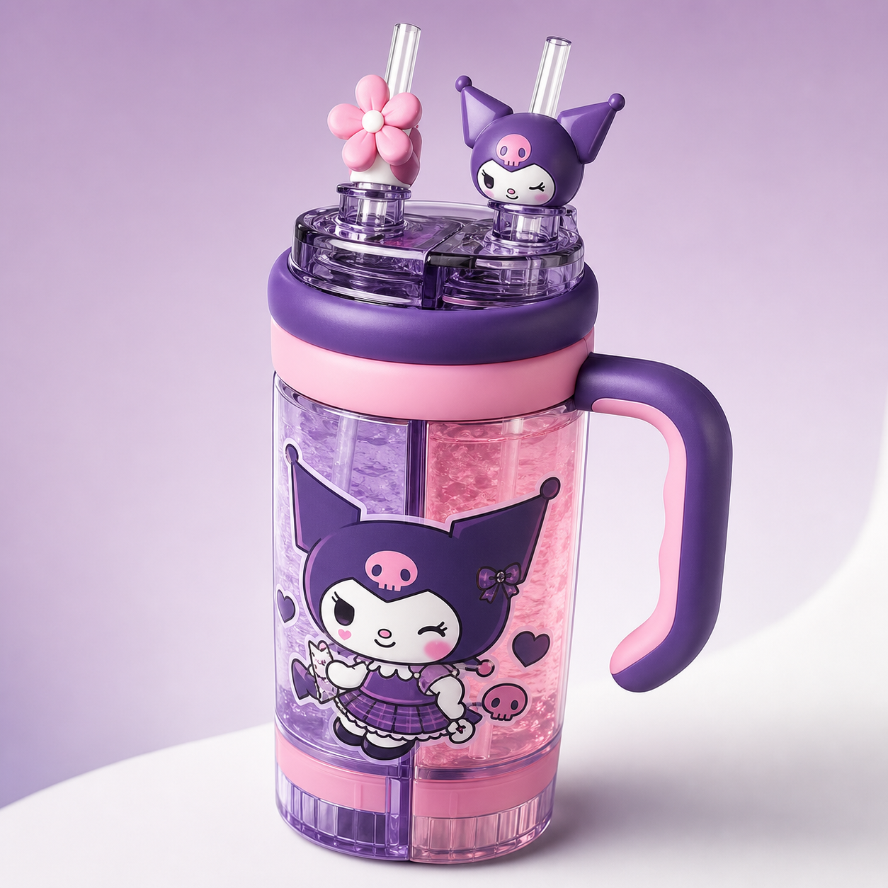 サンリオ 2ルームストロータンブラー 1300ml（650ml×2）