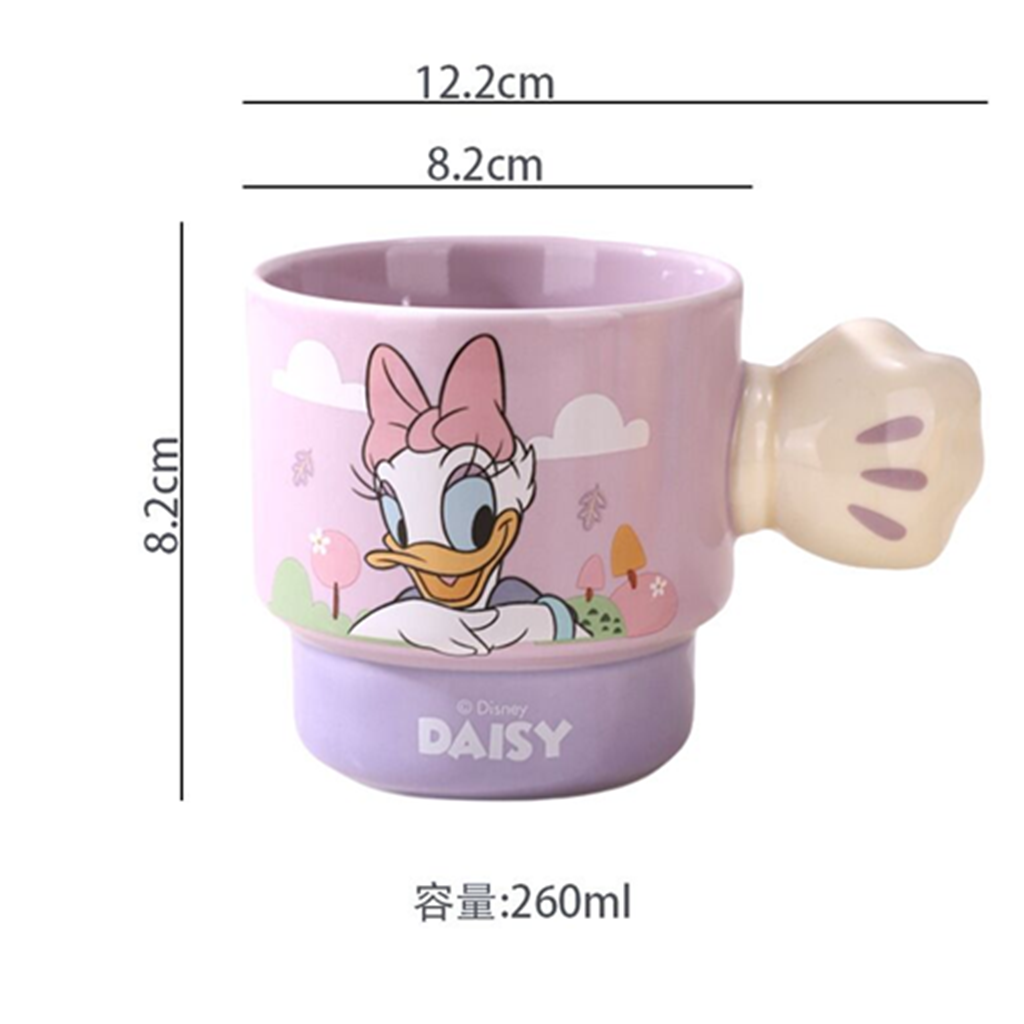 デイジーダック フィストハンドル陶器マグ 260ml パープル