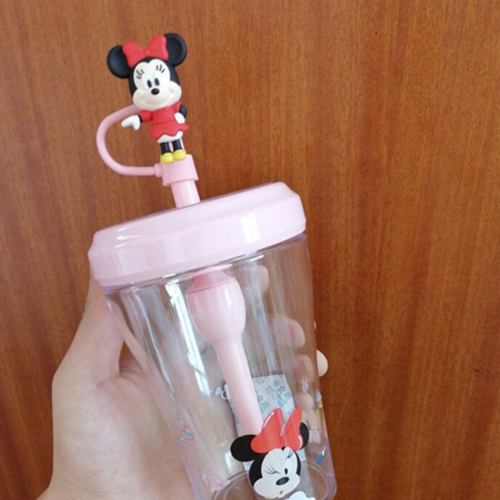 ミニーマウス 3Dフィギュア付きストローカップ 520ml