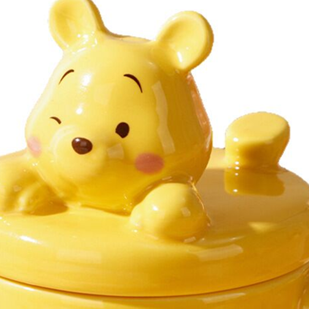 ディズニー くまのプーさん 300ml 立体ふた付き セラミックマグ イエロー