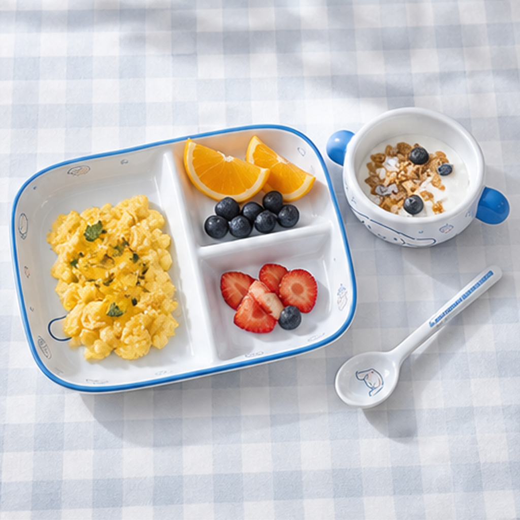 サンリオ シナモロール セラミック朝食食器 3点セット ブルー