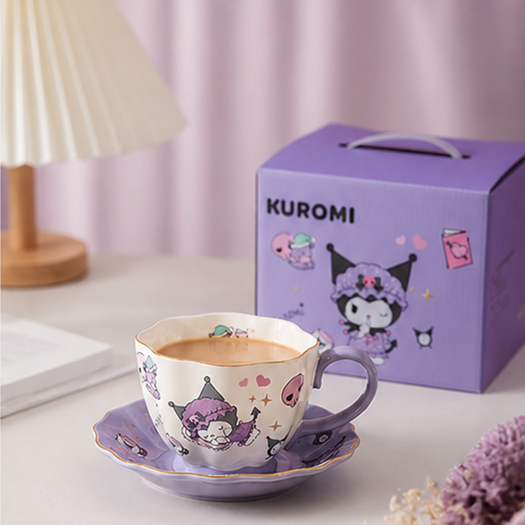 サンリオ クロミ 400ml セラミックカップ＆ソーサー ギフトセット
