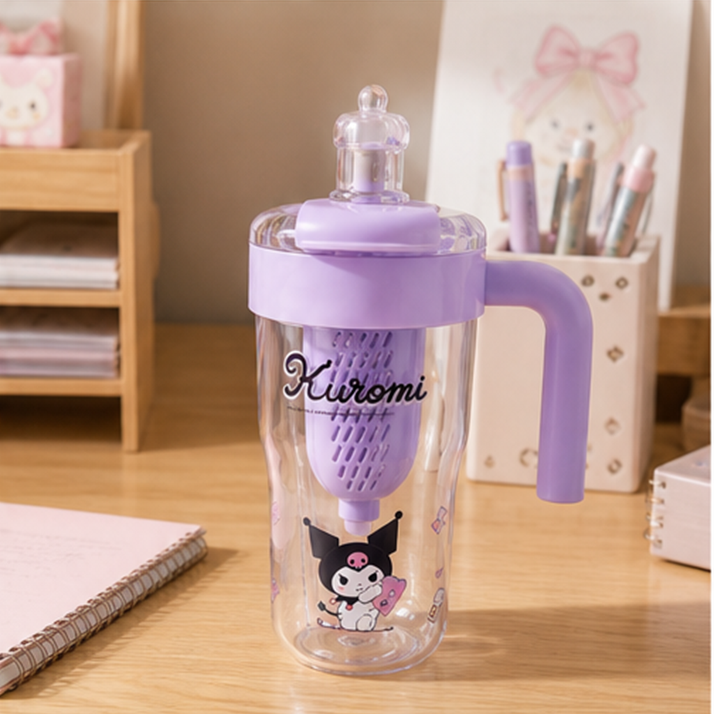 クロミ ハンドル付きダブルドリンクTritanタンブラー 800ml パープル