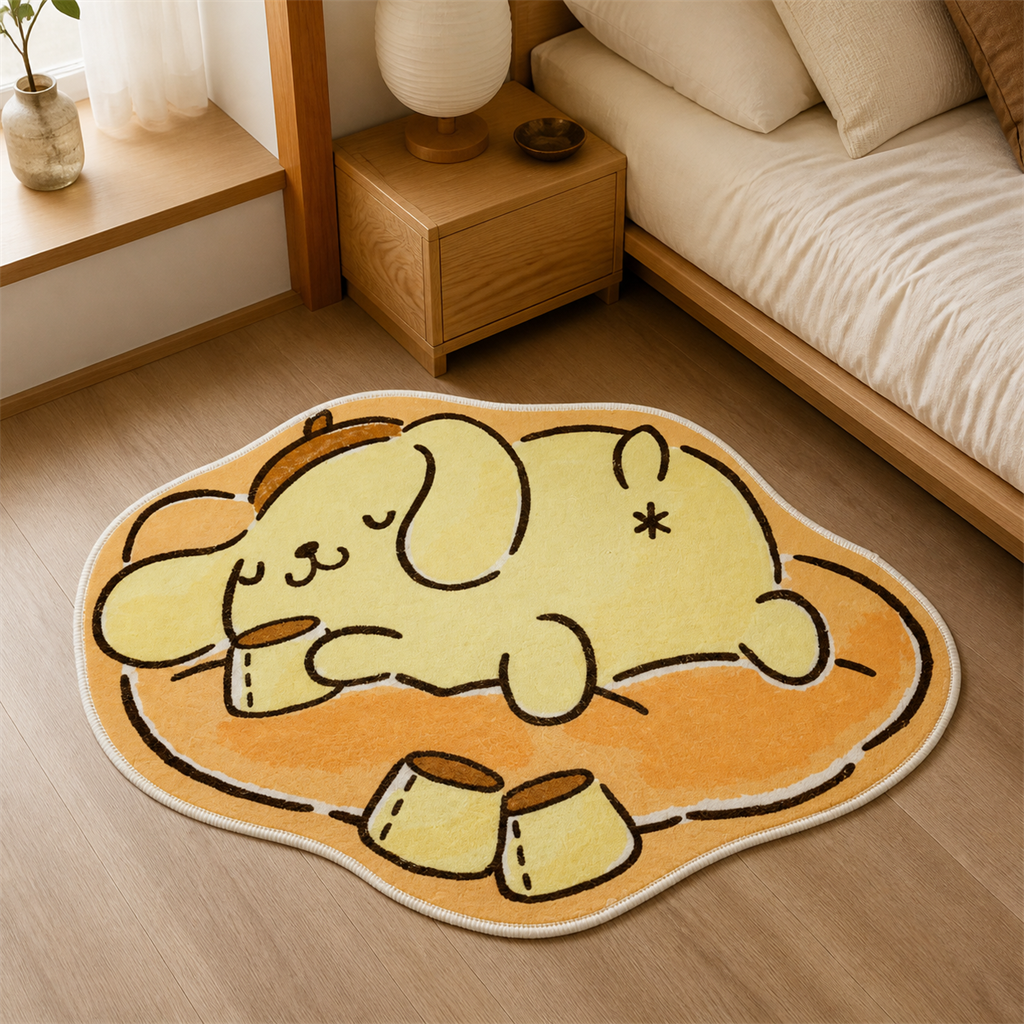 ハローキティ いちご柄ダイカットミニマット
