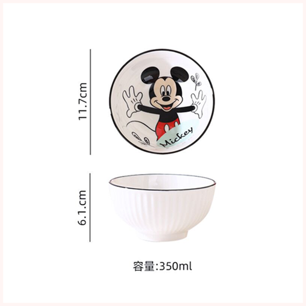 ディズニー ミッキー＆ミニー 350ml セラミックライスボウル 2個セット