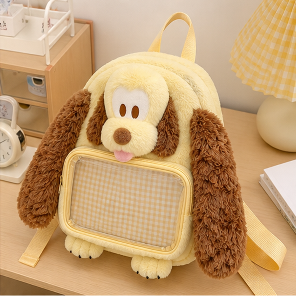 ロングイヤードッグ もこもこ痛バッグリュック