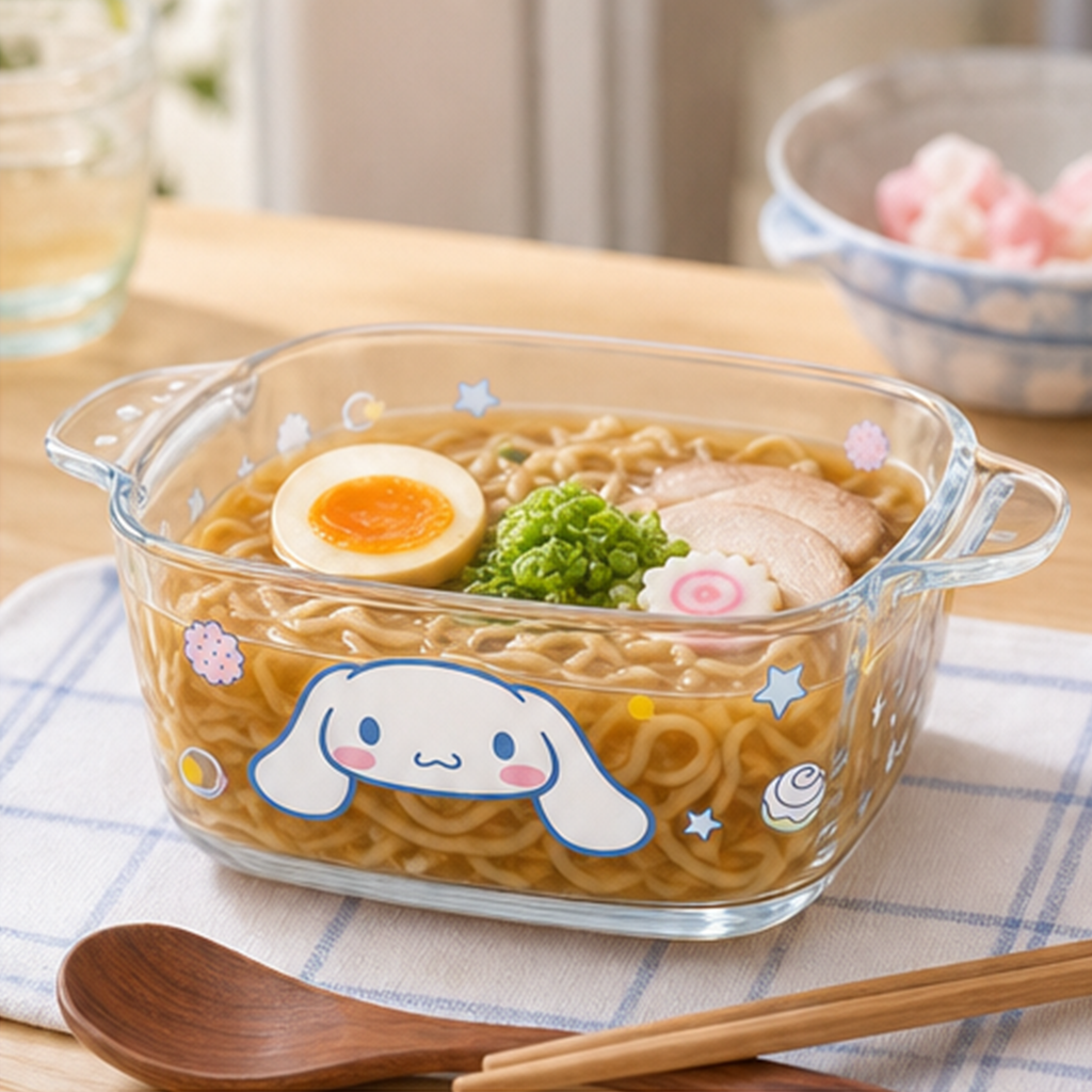 シナモロール 両耳付き耐熱ガラスボウル 1000ml