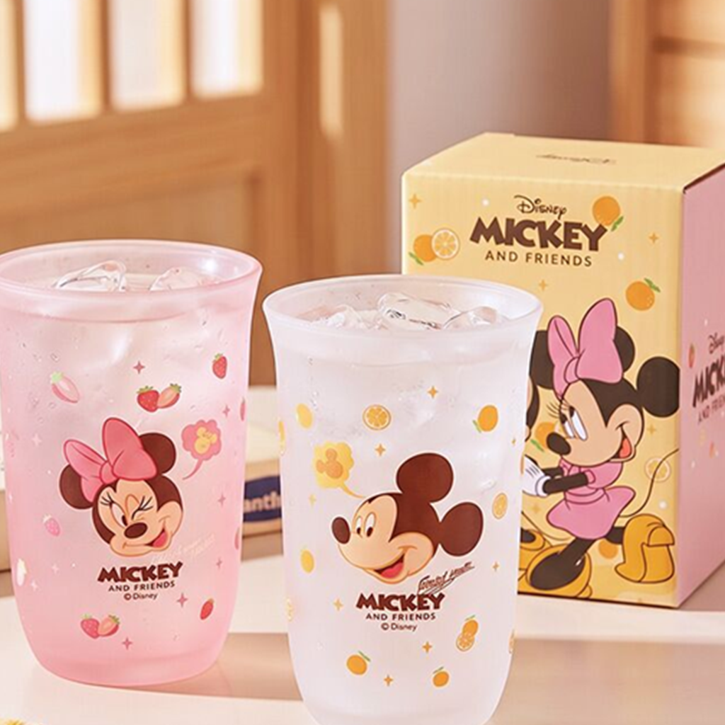 ディズニー ミッキー＆ミニー ガラスカップ 2個ギフトセット