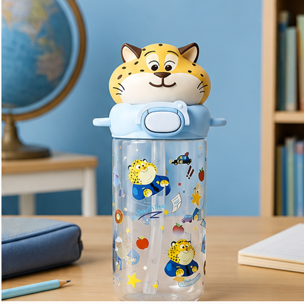 ミニオン 580ml トライタン キッズボトル タイガーキャップ ブルー
