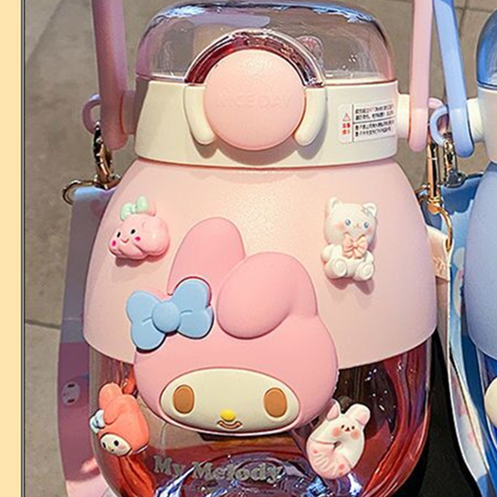 サンリオ マイメロディ 1050ml 2WAY ストローボトル ピンク