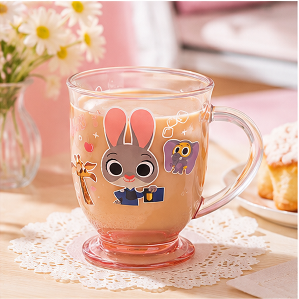 ディズニー ズートピア ジュディ 450ml グラデーションガラスマグ