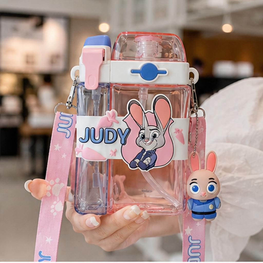 ディズニー ズートピア ジュディ 2室分離 2WAYストローボトル ピンク