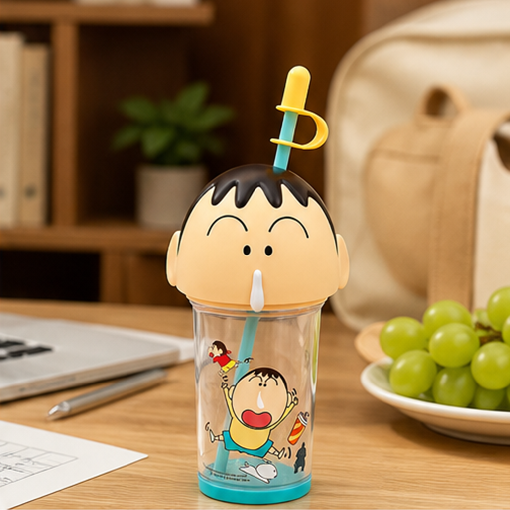 クレヨンしんちゃん ボーちゃん 立体ヘッド Tritanストローボトル