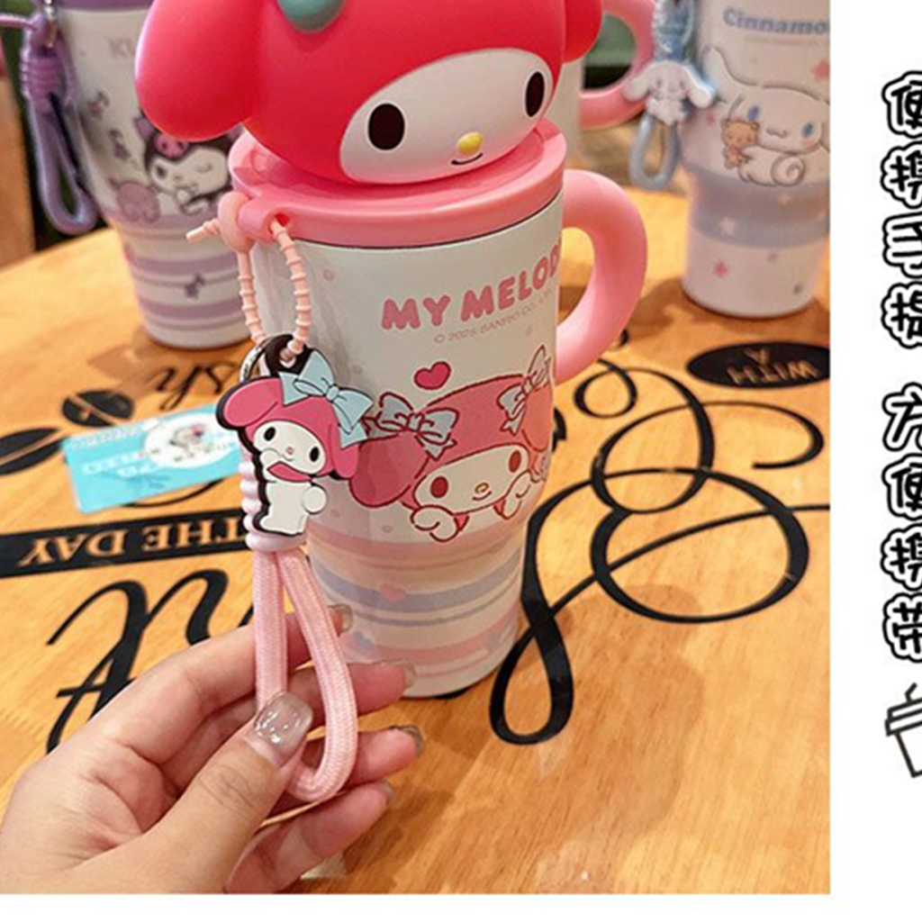マイメロディ 3Dふた付きステンレスストローカップ 580ml