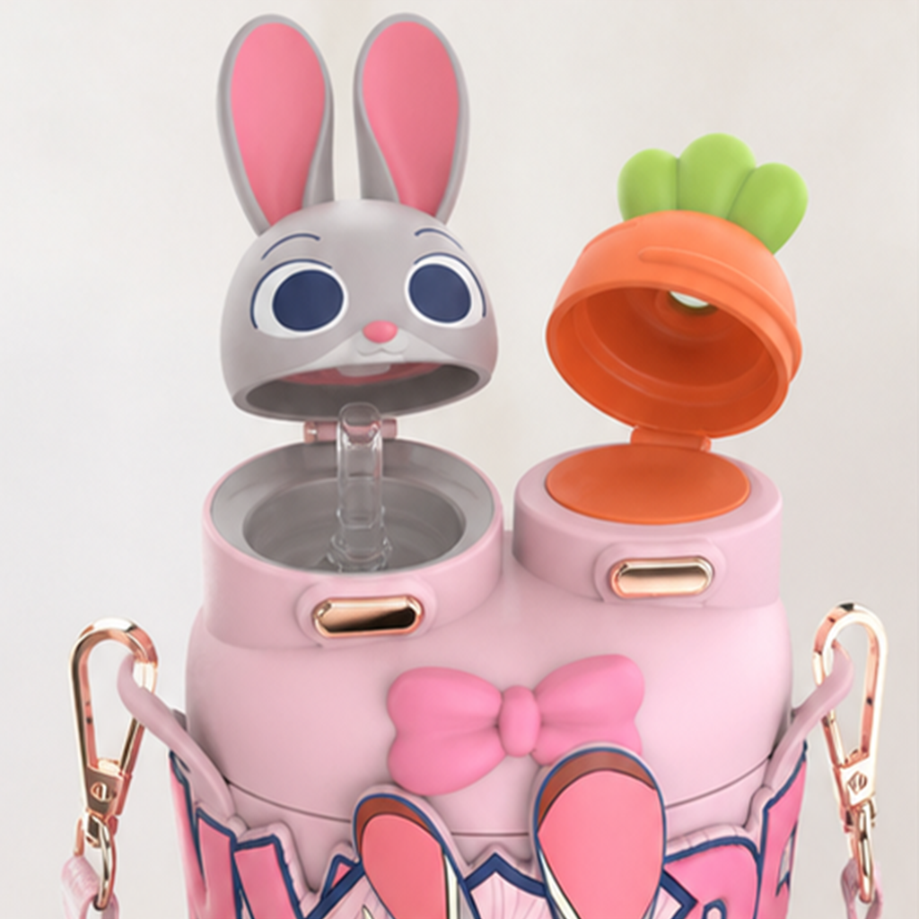 ディズニー ズートピア ジュディ 700ml ストロー付き保冷タンブラー ピンク