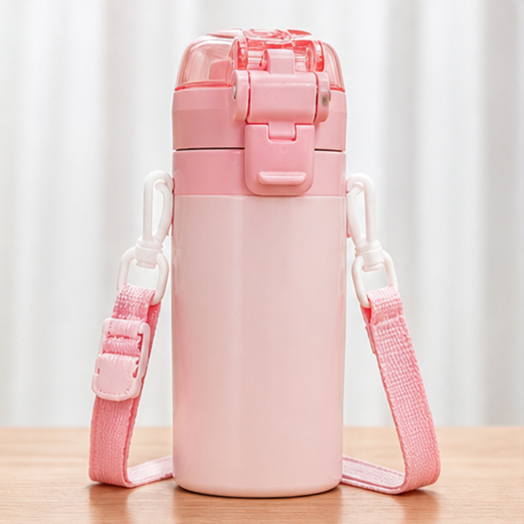 マイメロディ 580ml 2WAYキッズ保温ボトル ショルダー付き