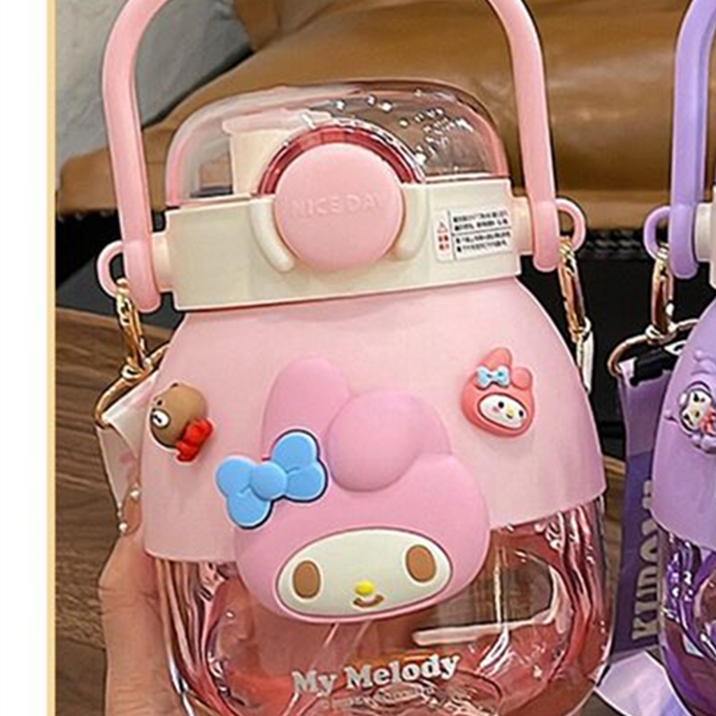 サンリオ マイメロディ 1050ml 2WAY ストローボトル ピンク