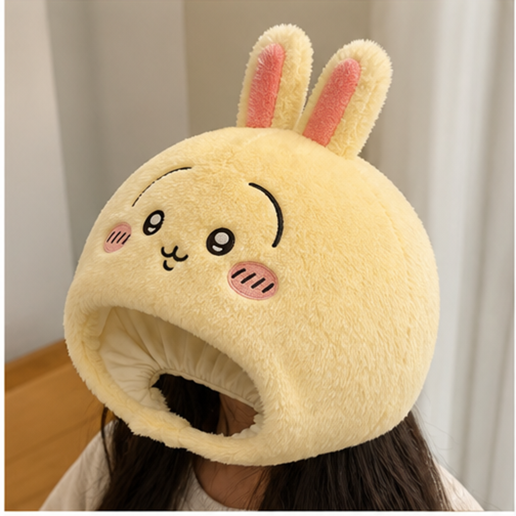 ちいかわ うさぎ もこもこ防寒フード