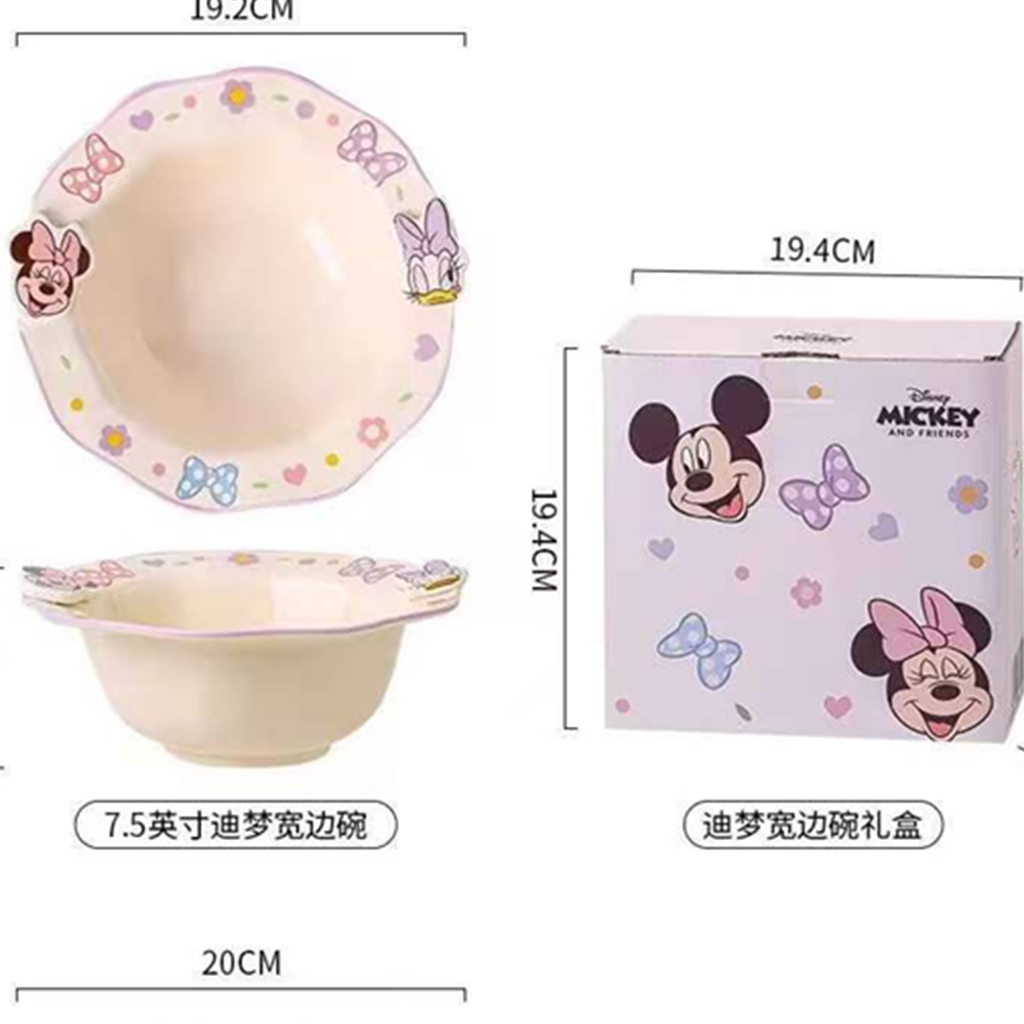 ミッキー＆ミニー 浮き彫りセラミックパスタボウル 20cm
