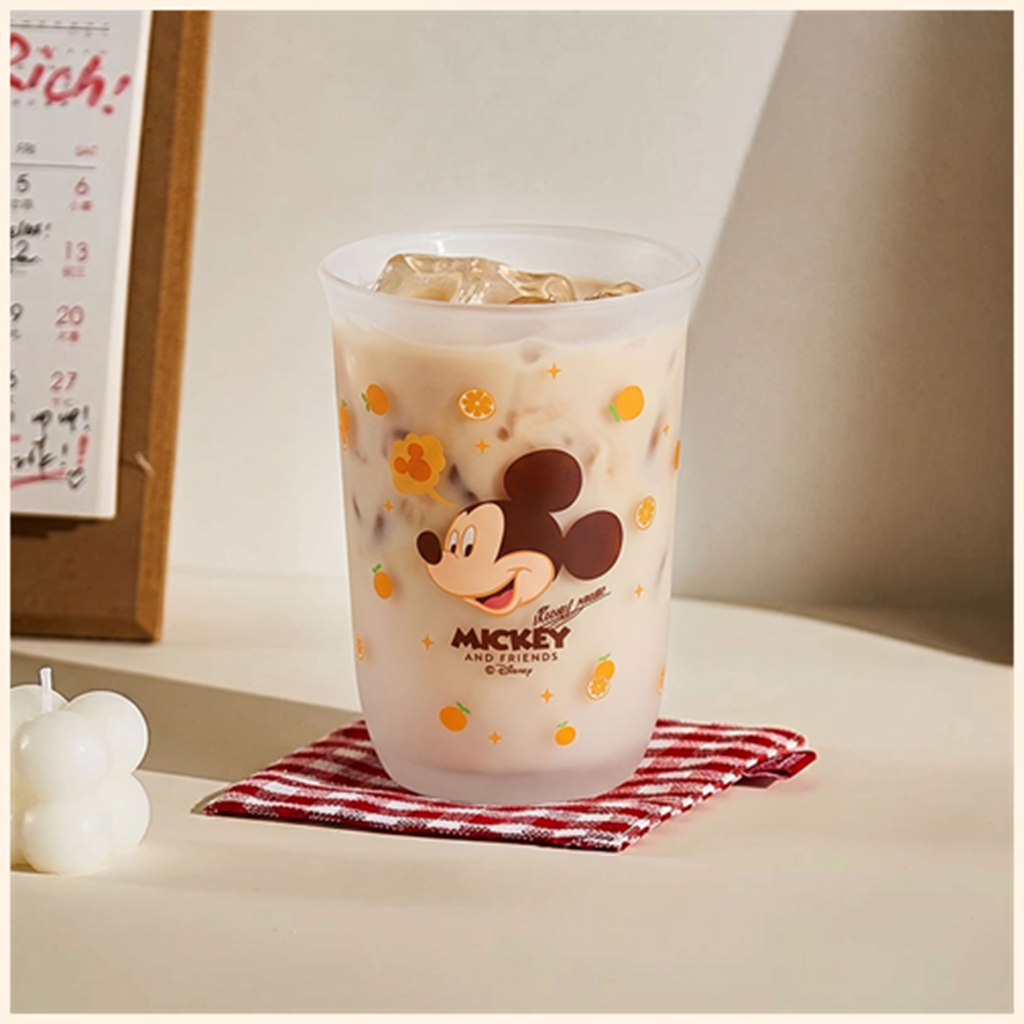 ディズニー ミッキー＆ミニー 350ml フロストガラスタンブラー 2個ギフトセット
