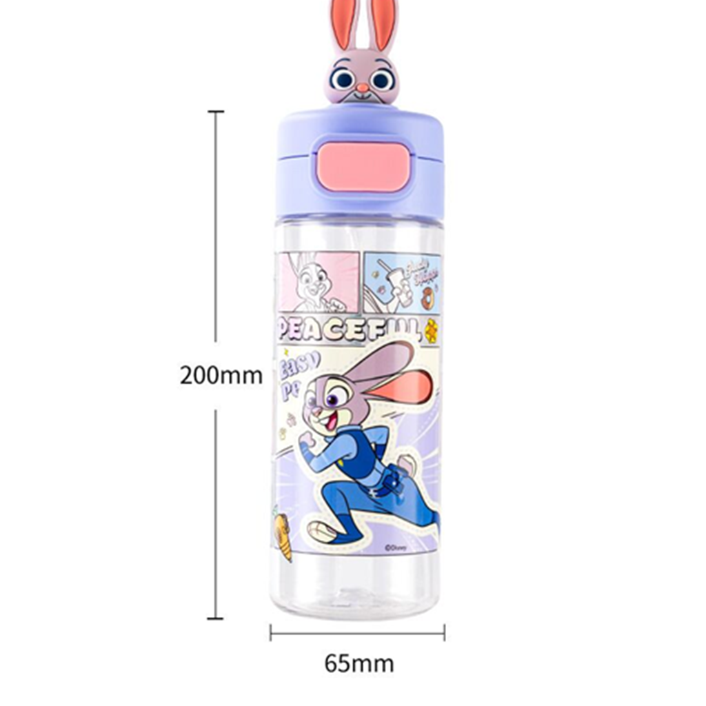 ディズニー ズートピア ジュディ 530ml ワンタッチ直飲みボトル パープル