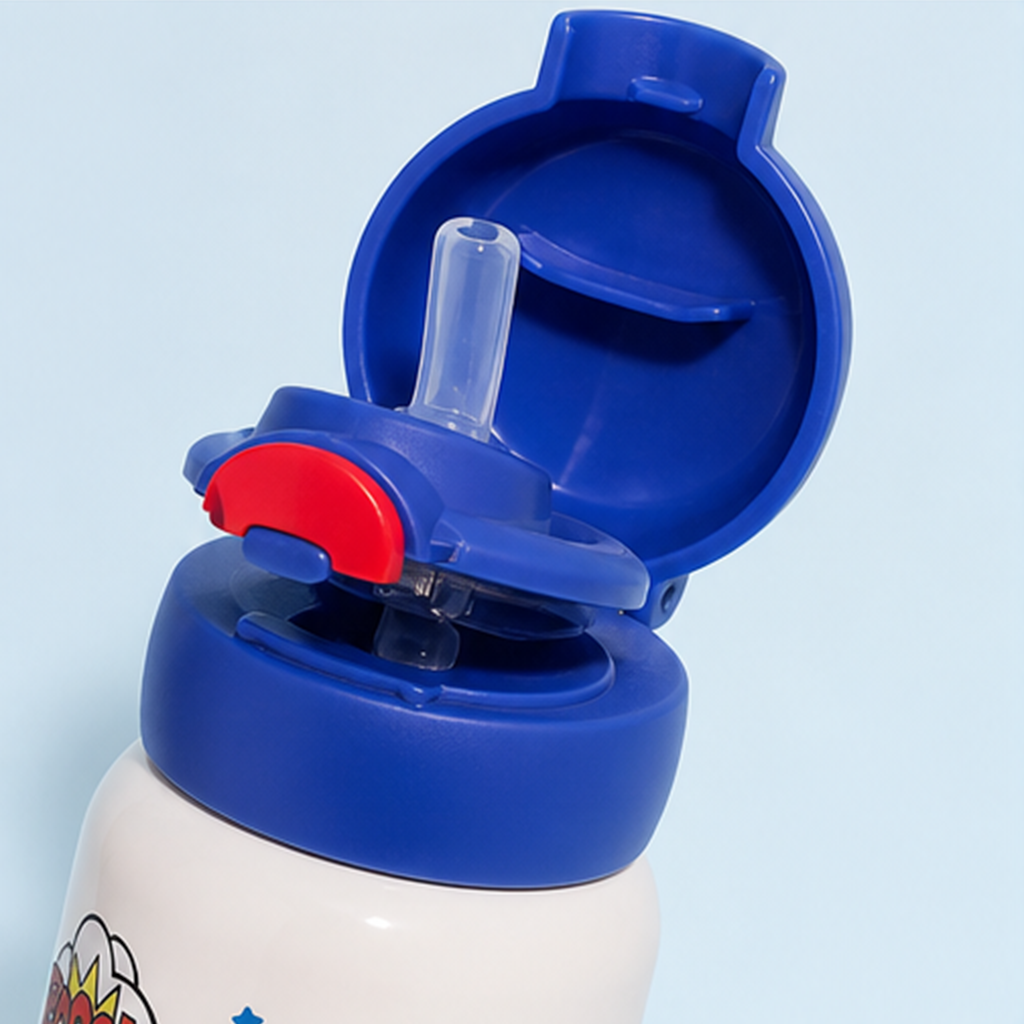 ウルトラマン 500ml 316ステンレス 2WAYストローボトル ホワイト