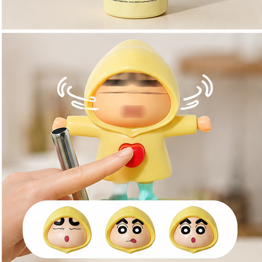 クレヨンしんちゃん 表情チェンジ 304ステンレス ストローボトル