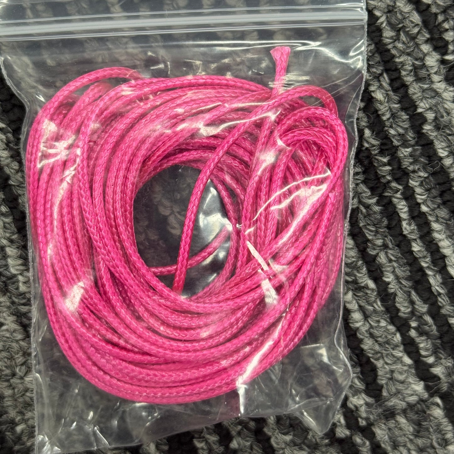 2mm/5mワックス糸フェイクスキンひもビーズ材料