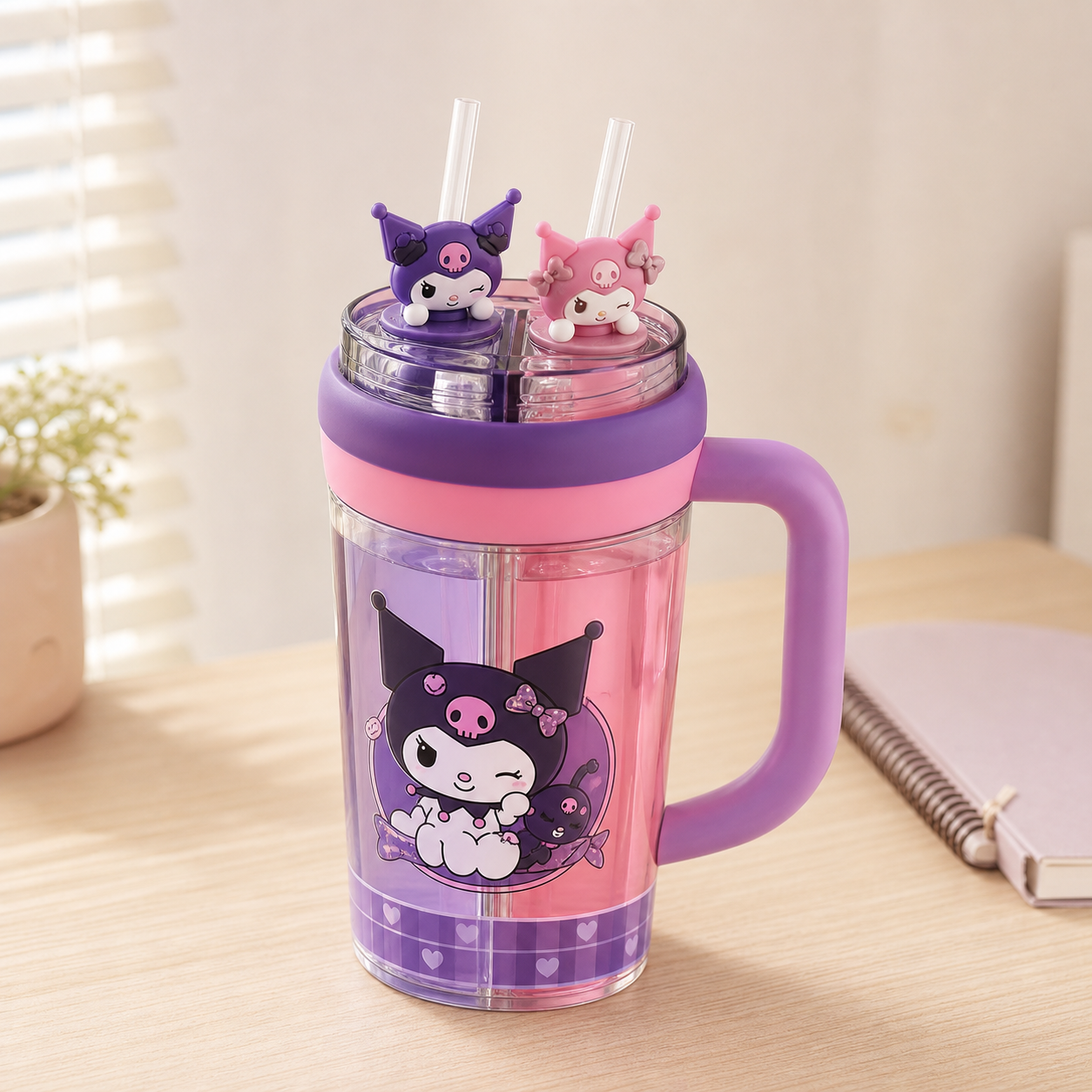 サンリオ 2ルームストロータンブラー 1300ml（650ml×2）