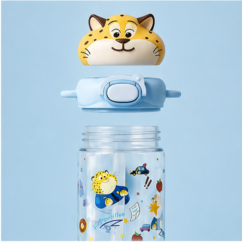 ミニオン 580ml トライタン キッズボトル タイガーキャップ ブルー