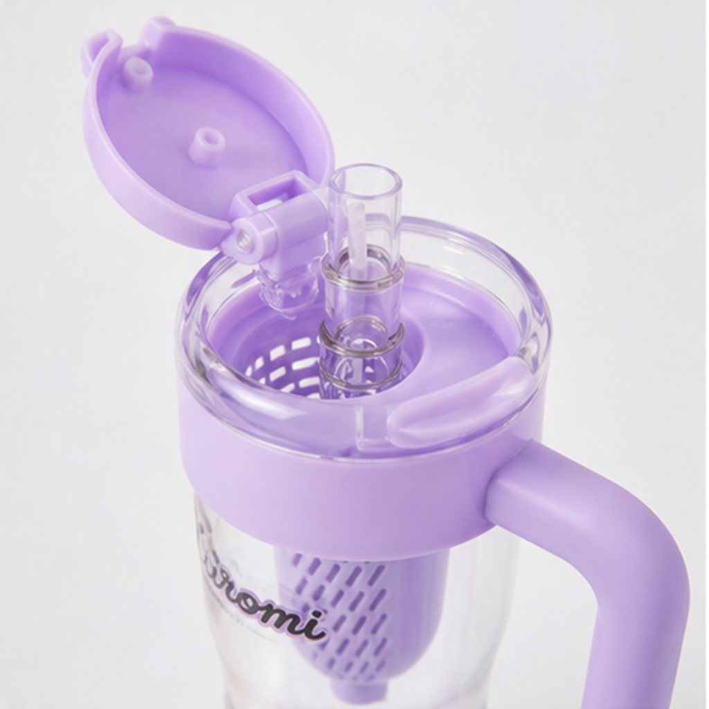 クロミ ハンドル付きダブルドリンクTritanタンブラー 800ml パープル