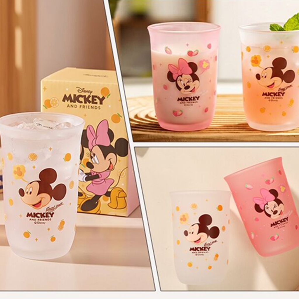 ディズニー ミッキー＆ミニー ガラスカップ 2個ギフトセット