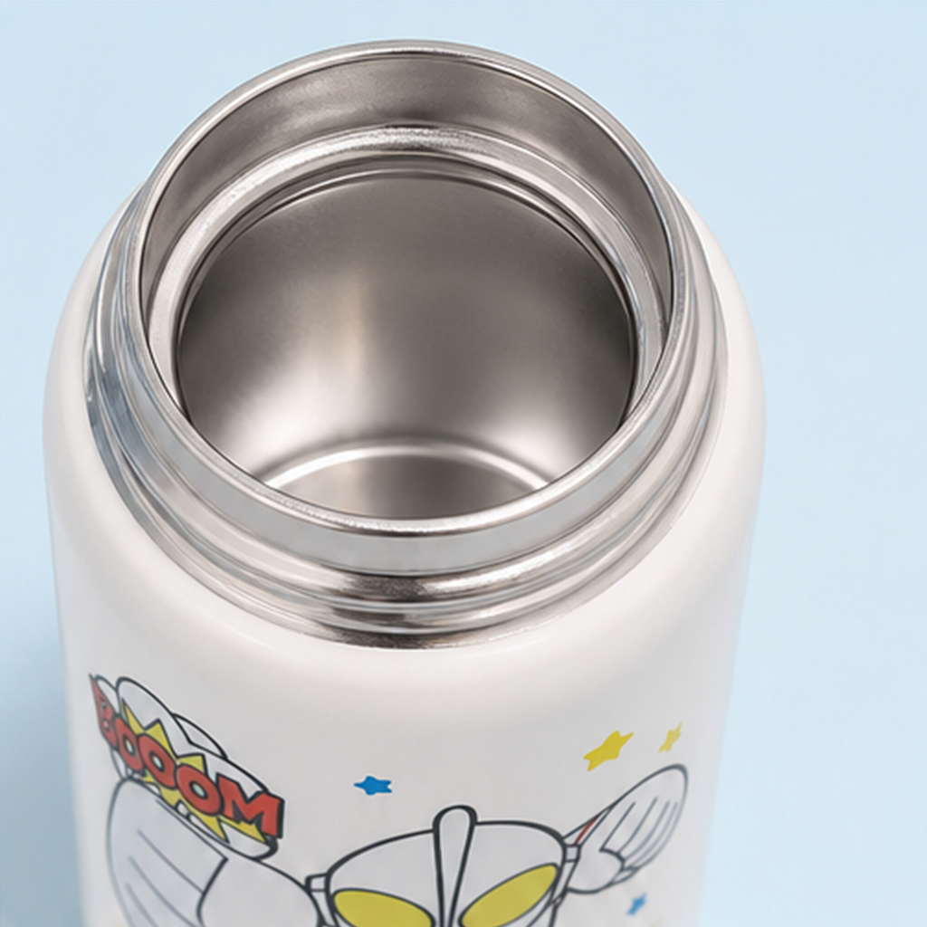 ウルトラマン 500ml 316ステンレス 2WAYストローボトル ホワイト