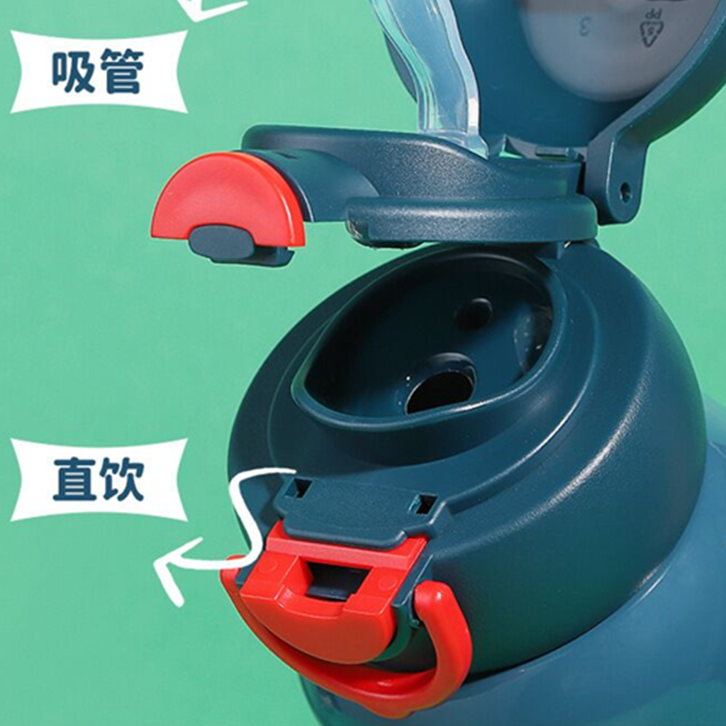 スパイダーマン 500ml 316ステンレス 2WAYストローボトル ブルー
