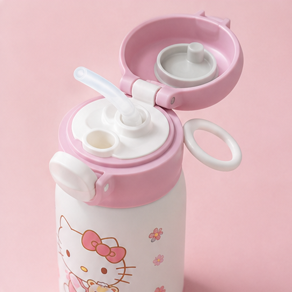 ハローキティ 220ml ミニ2WAYステンレスボトル ストロー付き