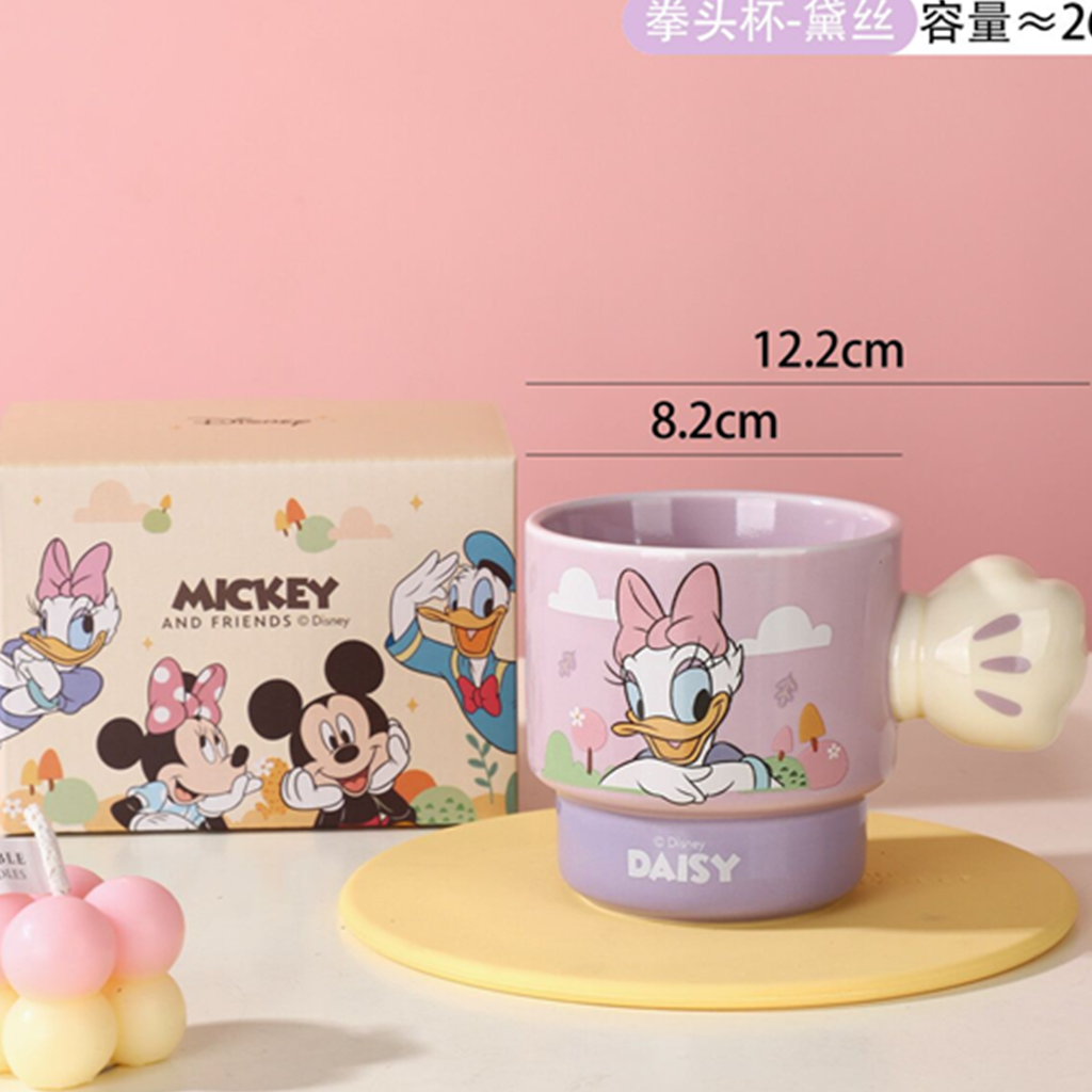 デイジーダック フィストハンドル陶器マグ 260ml パープル