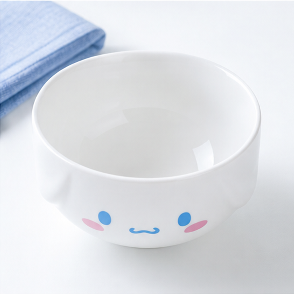 サンリオ シナモロール 435ml 立体フェイス セラミックボウル