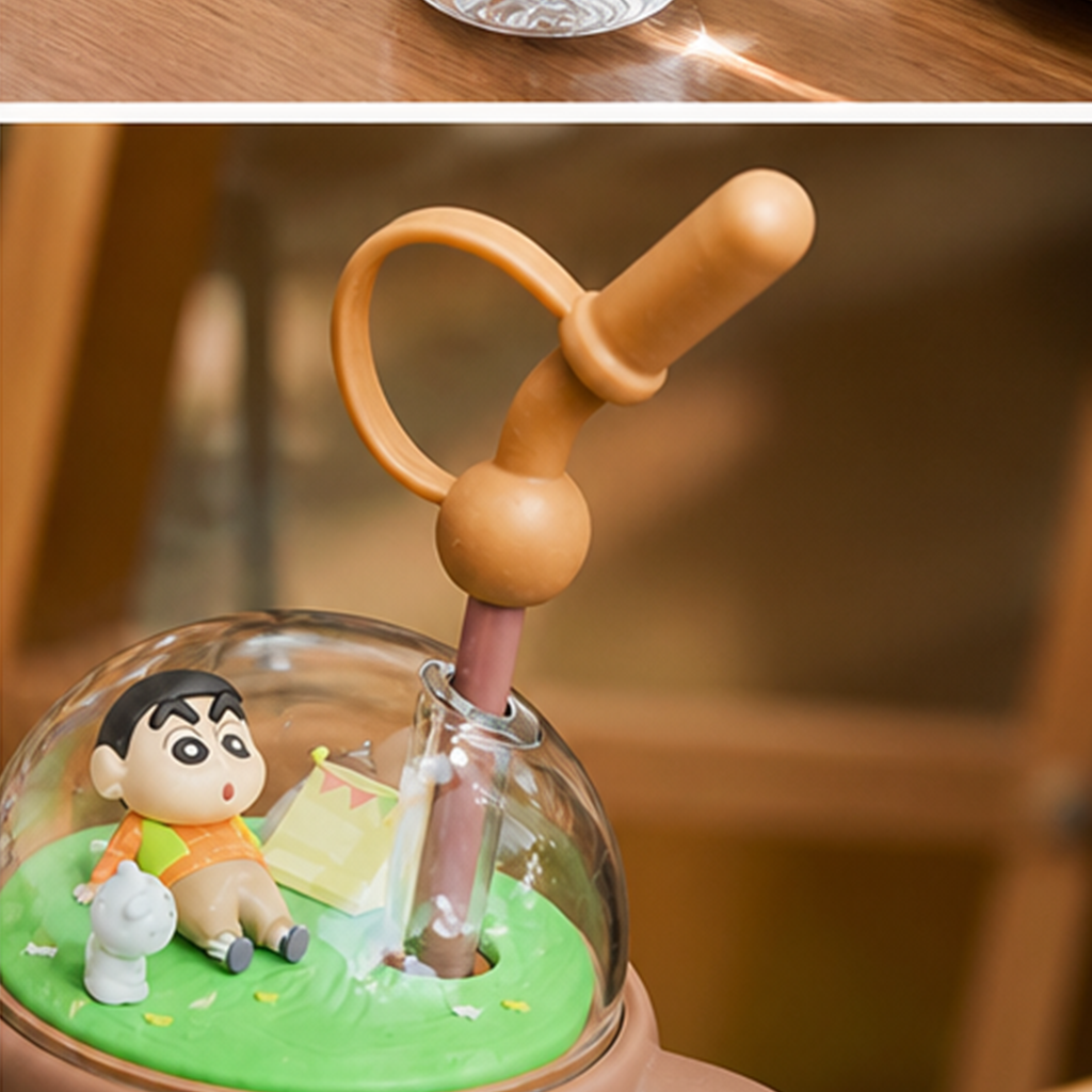 クレヨンしんちゃん ジオラマドーム Tritanストローカップ ハンドル付き