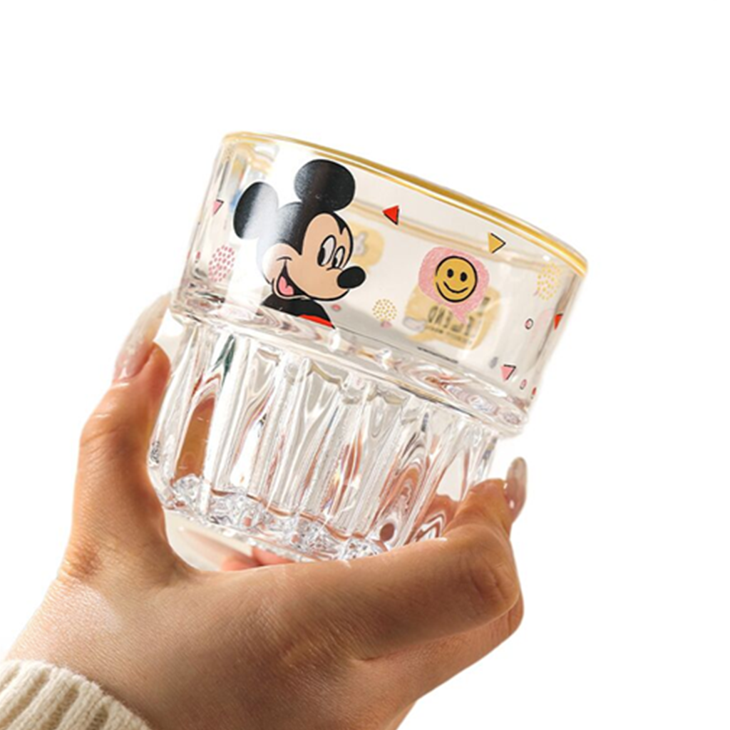 ディズニー ミッキーマウス リブガラスタンブラー クリア