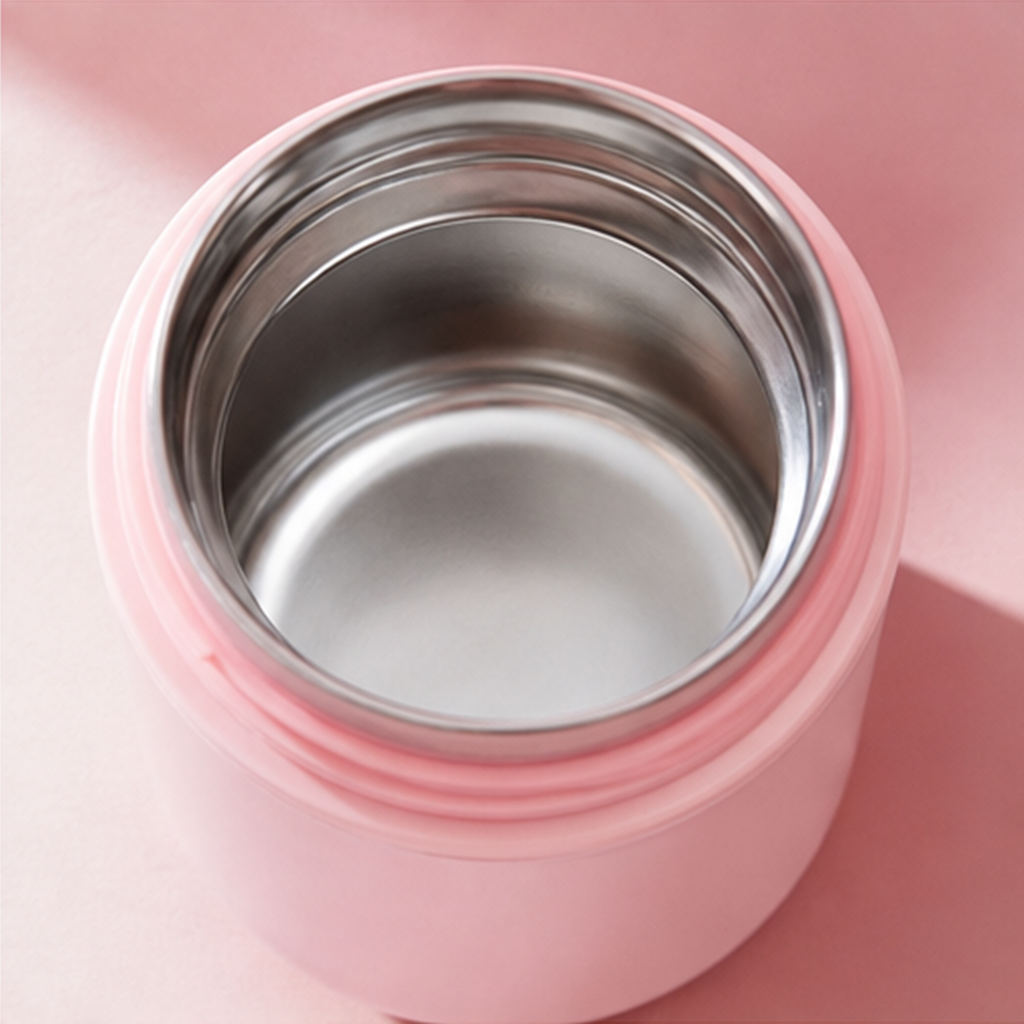 マイメロディ 520ml 304ステンレス 保温フードジャー ピンク