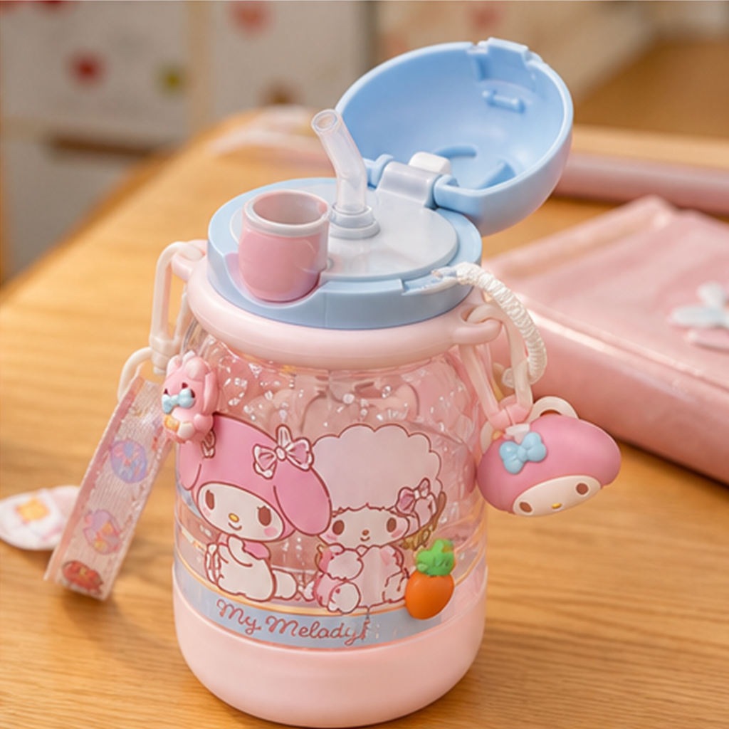 マイメロディ 510ml 2WAYクリアウォーターボトル