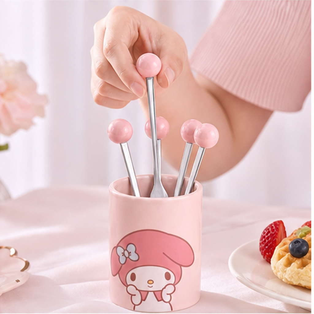 サンリオキャラクター フルーツフォーク5本セット
