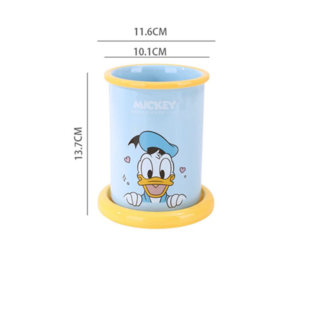 ディズニー ドナルドダック セラミックカトラリースタンド ブルー