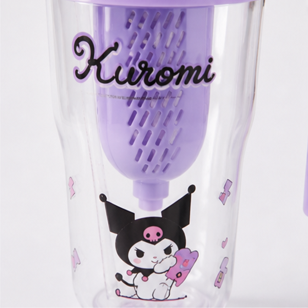 クロミ ハンドル付きダブルドリンクTritanタンブラー 800ml パープル
