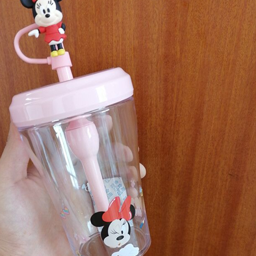 ミニーマウス 3Dフィギュア付きストローカップ 520ml
